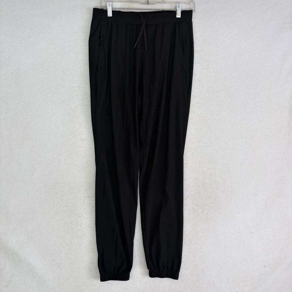Lululemon Surge Jogger Mens Medium Black Zippered Cuff Running Gym Training Pant